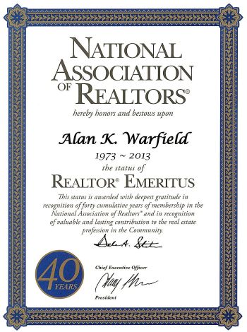 Realtor Emeritus Award